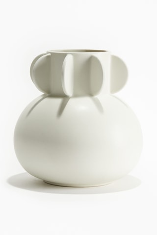 Aardewerk Vaas Earl L - 22 x 23 cm - Wit