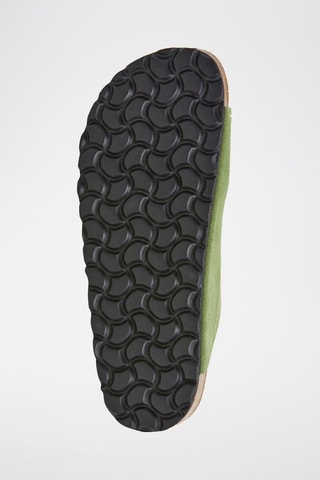 Mules en nubuck - Vert