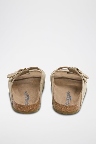 Mules en nubuck - Kaki