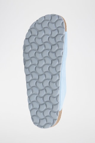 Mules en nubuck - Bleu