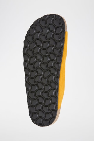 Mules en nubuck - Jaune