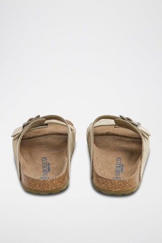 Mules en nubuck - Kaki