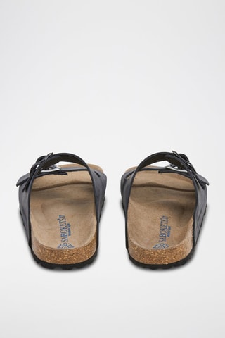 Mules en cuir - Noir