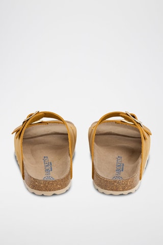 Mules en nubuck - Jaune