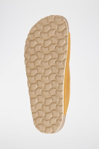 Mules en nubuck - Jaune