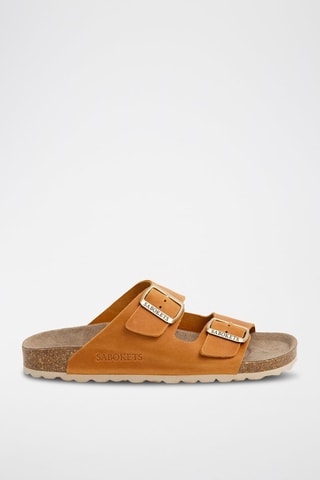 Mules en nubuck - Orange
