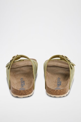 Mules en cuir - Vert