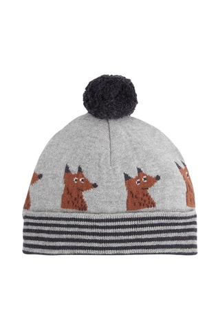 Bonnet à pompon - Gris clair - Absorba