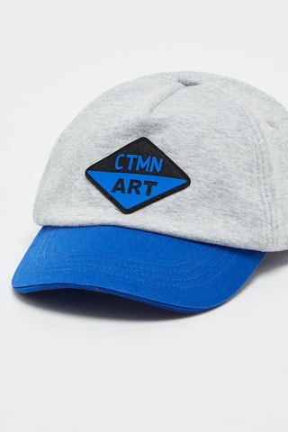 Casquette - Gris chiné et bleu roi - Catimini