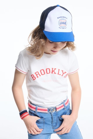 Casquette de baseball - Blanc et bleu nuit - Okaïdi