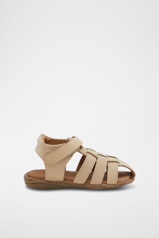 Spartiates en cuir - Beige - Obaïbi