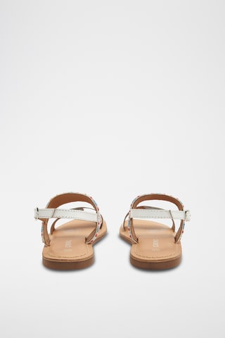 Sandales en cuir - Blanc - Okaïdi