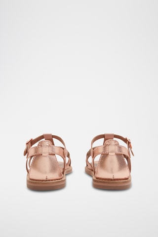 Sandales en cuir - Doré rose - Okaïdi