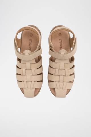 Spartiates en cuir - Beige - Okaïdi