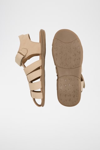 Spartiates en cuir - Beige - Okaïdi