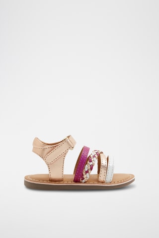 Sandales en cuir - Doré rose - Obaïbi