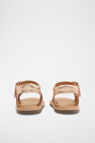 Sandales en cuir - Doré rose - Obaïbi