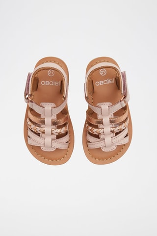 Sandales en cuir Rose - Okaïdi