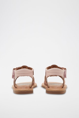 Sandales en cuir Rose - Okaïdi