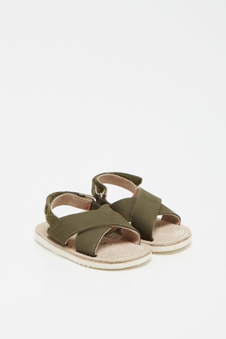 Sandales en cuir Vert foncé - Okaïdi