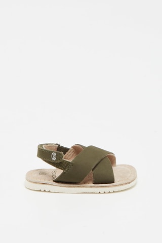 Sandales en cuir Vert foncé - Okaïdi