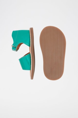 Sandales en cuir Turquoise - Okaïdi