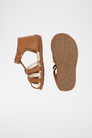 Sandales en cuir - Marron - Obaïbi