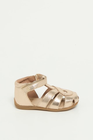 Sandales en cuir - Doré - Obaïbi