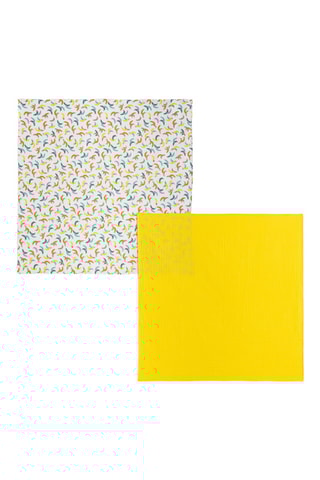 2 langes - Blanc et jaune - Catimini