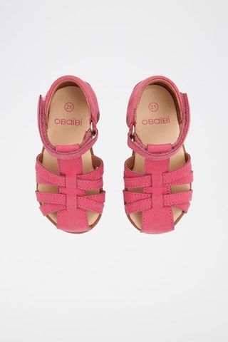 Salomés en cuir Fuchsia - Okaïdi