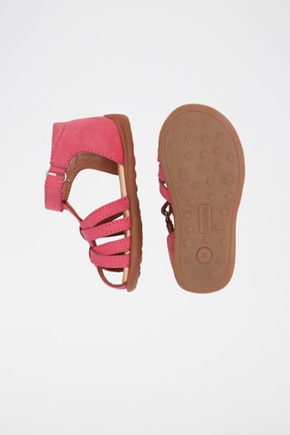 Salomés en cuir Fuchsia - Okaïdi
