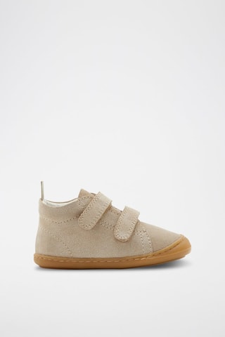 Bottines montantes en cuir - Beige - Obaïbi
