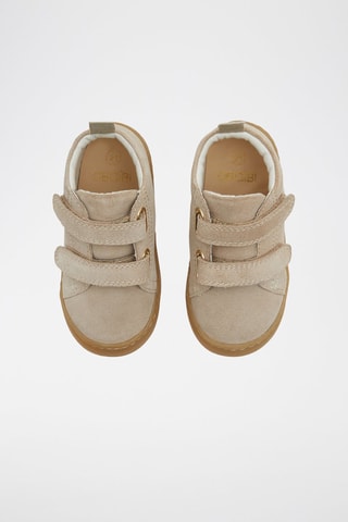 Bottines montantes en cuir - Beige - Obaïbi