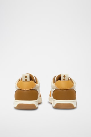 Baskets - Blanc et camel - Obaïbi