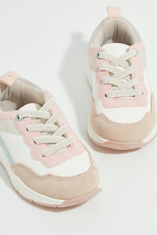 Baskets - Rose et blanc - Obaïbi