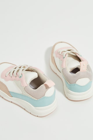 Baskets - Rose et blanc - Obaïbi