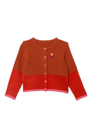 Gilet - Marron et rouge - Catimini