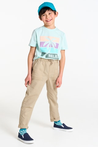 Pantalon en lin - Beige clair - Okaïdi