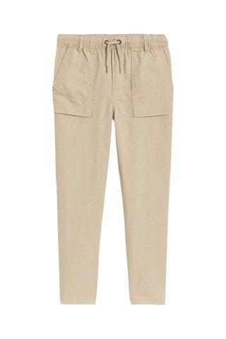 Pantalon en lin - Beige clair - Okaïdi