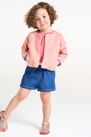 Veste réversible - Rose et blanc - Obaïbi