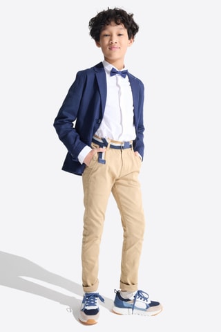 Veste en lin - Bleu marine - Okaïdi