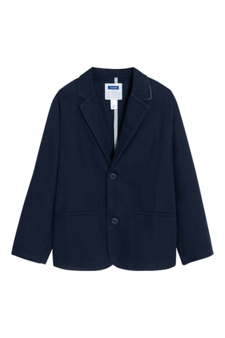 Veste en lin - Bleu marine - Okaïdi