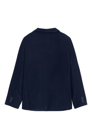Veste en lin - Bleu marine - Okaïdi