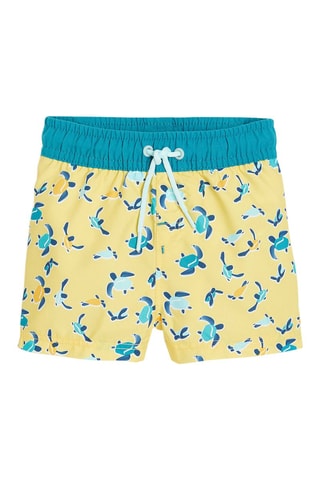 Short de bain Jaune et turquoise - Obaïbi