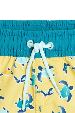 Short de bain Jaune et turquoise - Obaïbi