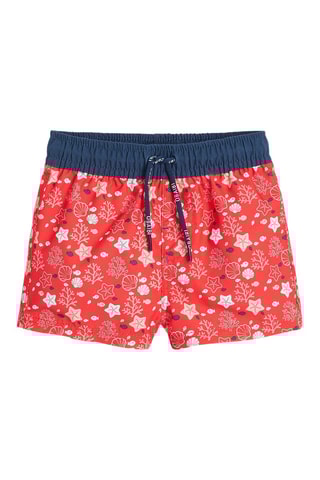 Short de bain Rouge et blanc - Obaïbi