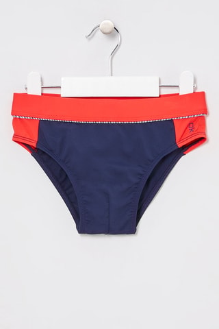 Slip de bain Bleu marine et rouge - Okaïdi