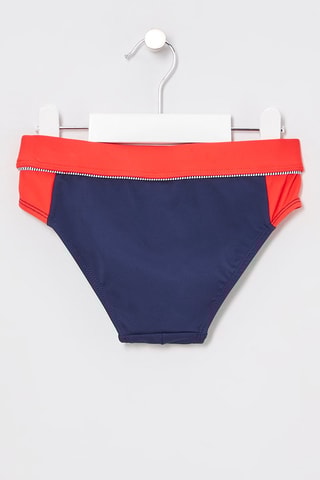 Slip de bain Bleu marine et rouge - Okaïdi
