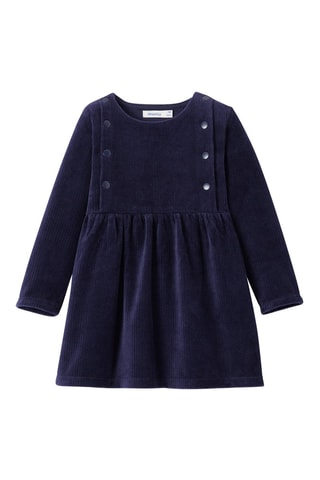 Robe en velours - Bleu marine  - Absorba