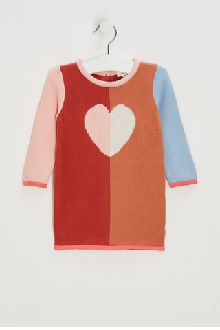 Robe pull - Rouge et orange